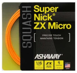 Ashaway SuperNick ZX Micro 18 1.15mm Squash Set -Ball Sports Store ashaway supernick zx micro 18 1 15mm squash set orange 99889 36435.1698771628