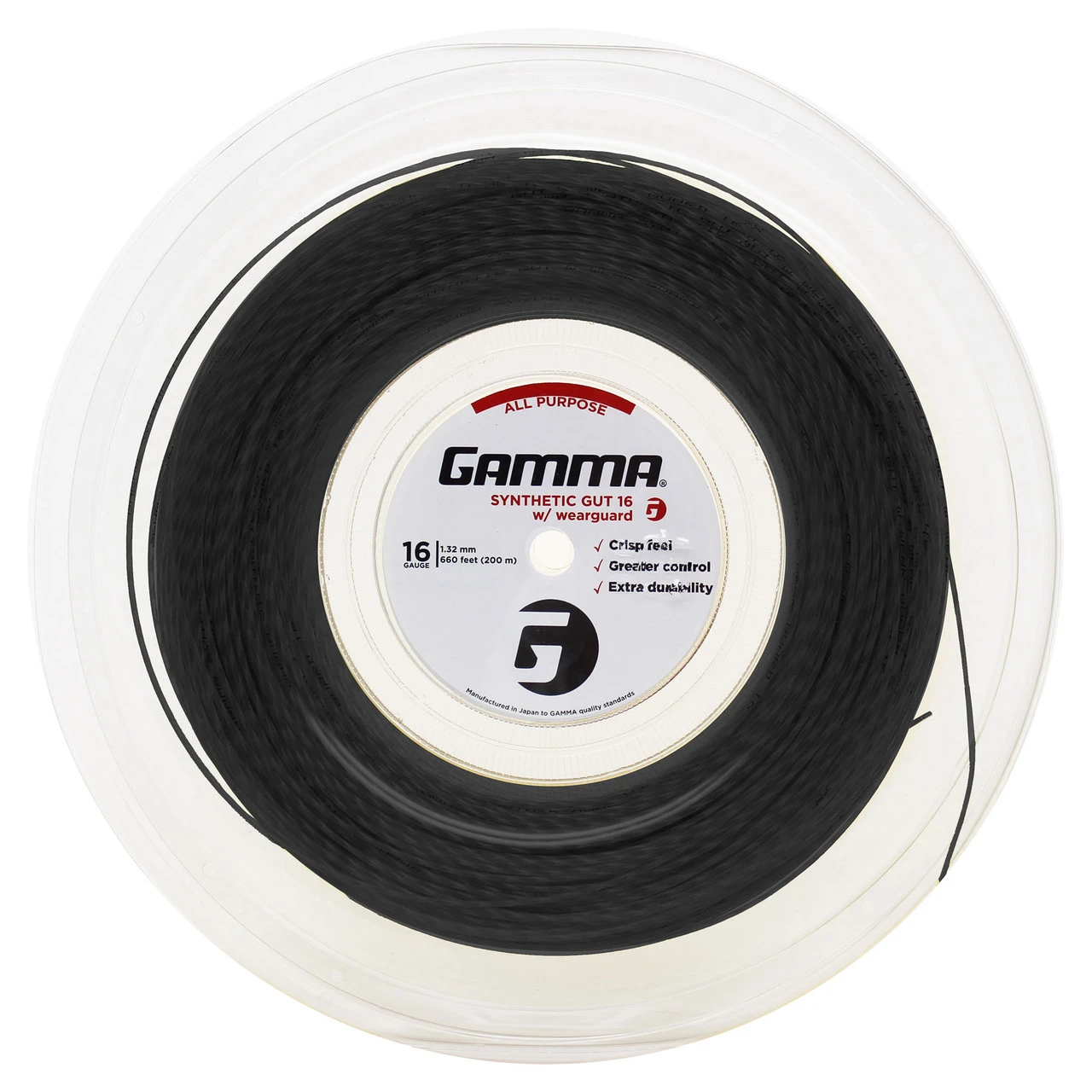 Gamma Synthetic Gut WearGuard 16 1.32mm 200M Reel 3 Gamma Synthetic Gut WearGuard 16 1.32mm 200M Reel