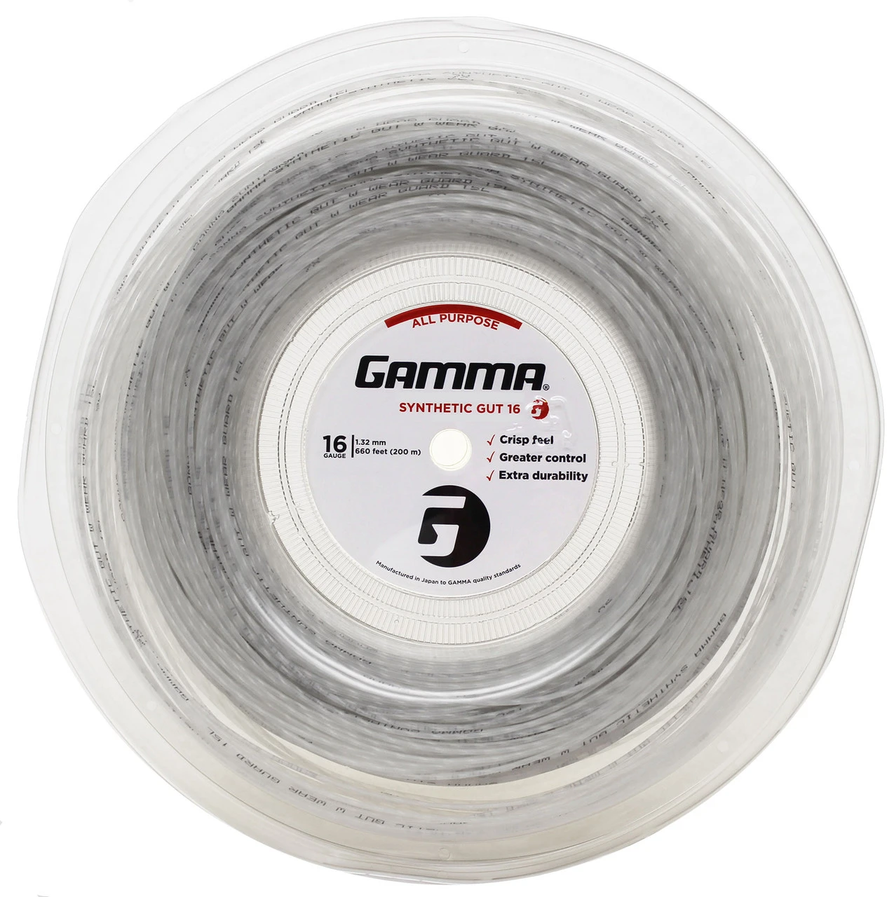 Gamma Synthetic Gut WearGuard 16 1.32mm 200M Reel 4 Gamma Synthetic Gut WearGuard 16 1.32mm 200M Reel - Image 2