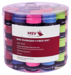 MSV Cyber Wet Overgrip 60 Pack -Ball Sports Store msv cyber wet overgrip 60 pack assorted 43827 29358.1698772452