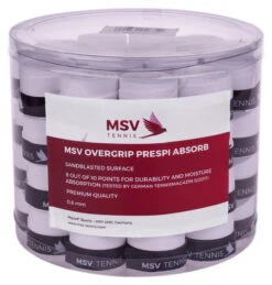 MSV Prespi Absorb Overgrip 60 Pack -Ball Sports Store msv prespi absorb overgrip 60 pack white 99819 54060.1698771980