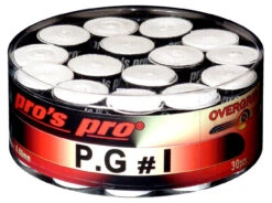 Pro's Pro Perforated Overgrip 30 Pack -Ball Sports Store pros pro perforated overgrip 30 pack white 49220 54436.1698770223
