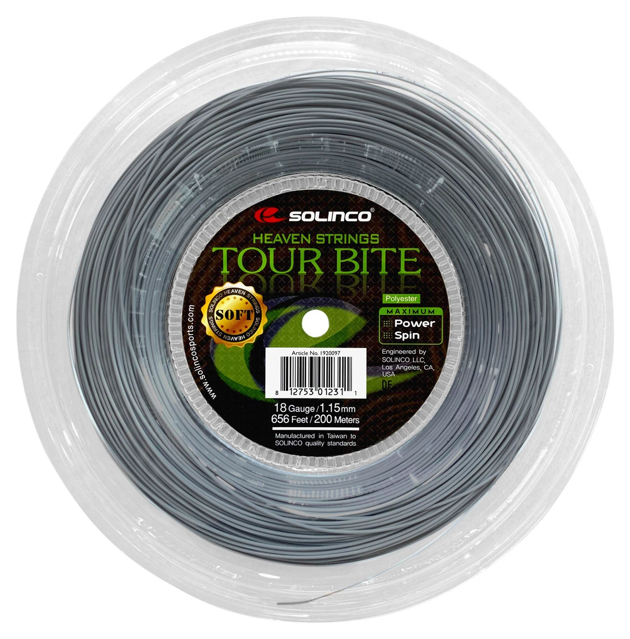 Solinco Tour Bite Soft 18 1.15mm 200M Reel 3 Solinco Tour Bite Soft 18 1.15mm 200M Reel