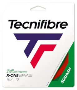 Tecnifibre X-One Biphase 18 1.18mm Squash Set -Ball Sports Store tecnifibre x one biphase 18 1 18mm squash set red 53781 12163.1698769594