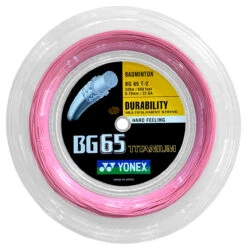 Yonex BG65Ti 0.70mm Badminton 200M Reel -Ball Sports Store yonex bg65ti 0 70mm badminton 200m reel pink 64207 23979.1698769575