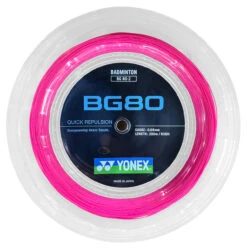 Yonex BG80 0.68mm Badminton 200M Reel -Ball Sports Store yonex bg80 0 68mm badminton 200m reel pink 07582.1710948824